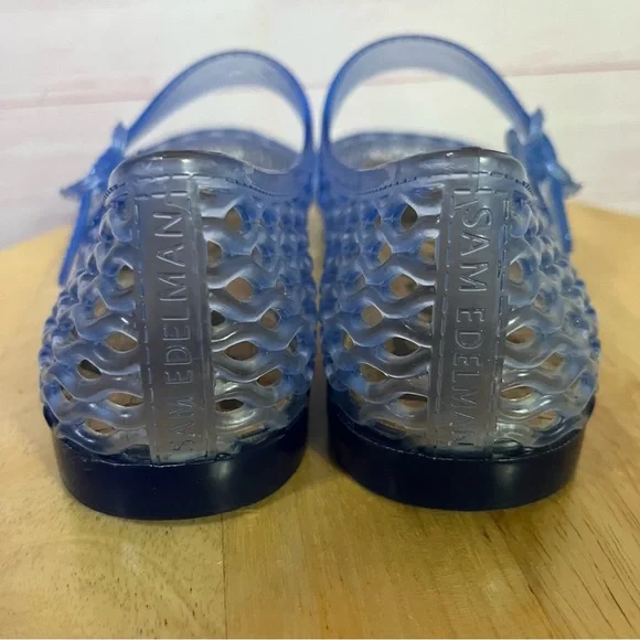 Sam Edelman Michaela Soft Blue Jelly Mary Jane Flat‎ Size 8 - Picture 4 of 10